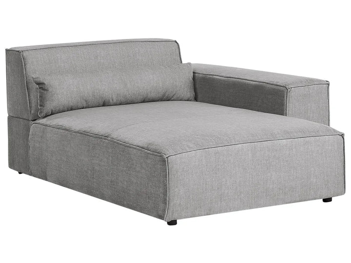 Modular Corner Sofa 2 Seater Fabric Grey Left Hand Bouke