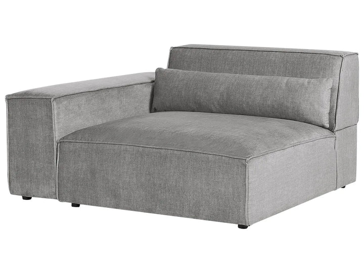 Modular Corner Sofa 2 Seater Fabric Grey Left Hand Bouke