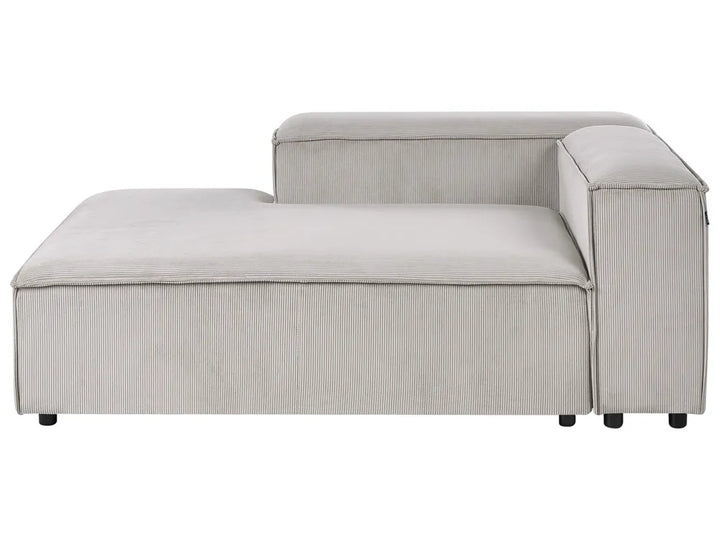 Modular Corner Sofa 4 Seater Corduroy Taupe Right Hand Quiva