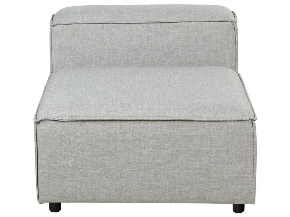 Modular Corner Sofa 4 Seater Fabric Light Grey Right Hand Oakham