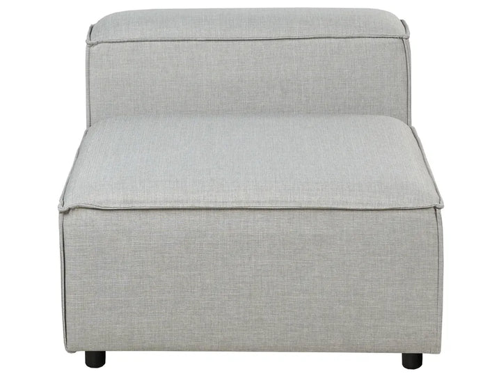 Modular Corner Sofa 4 Seater Fabric Light Grey Right Hand Oakham
