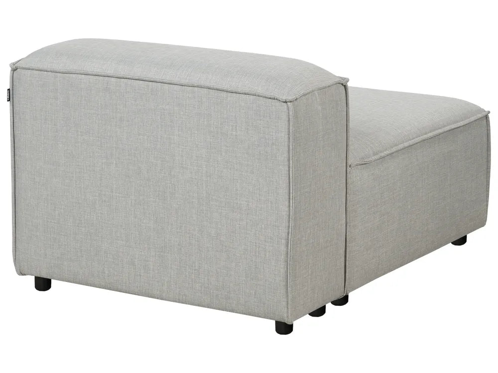 Modular Corner Sofa 4 Seater Fabric Light Grey Right Hand Oakham