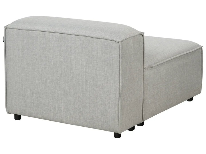 Modular Corner Sofa 4 Seater Fabric Light Grey Right Hand Oakham