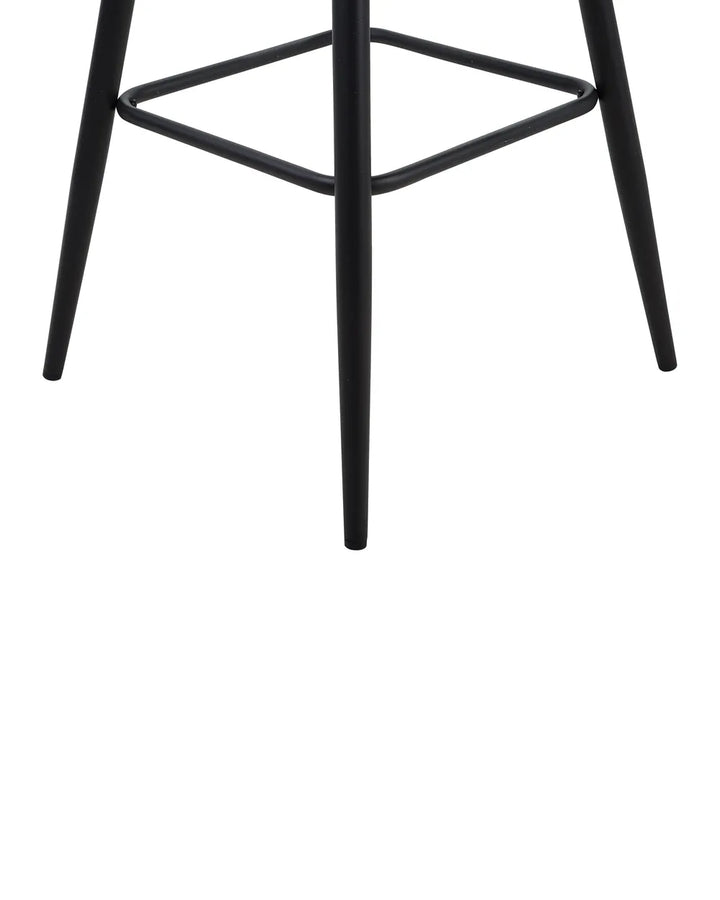 Set of 2 Bar Chairs Grey Non-Slip Leg Protectors Xalana