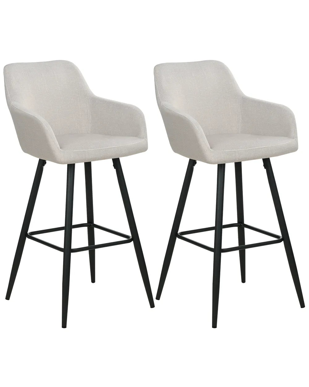 Set of 2 Bar Chairs Velvet Taupe Many Interior Styles Sontro