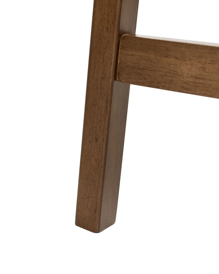 03/03/2026 Set of 2 Bar Stools Wood Off-White/ Dark Brown Upholstery Tendra