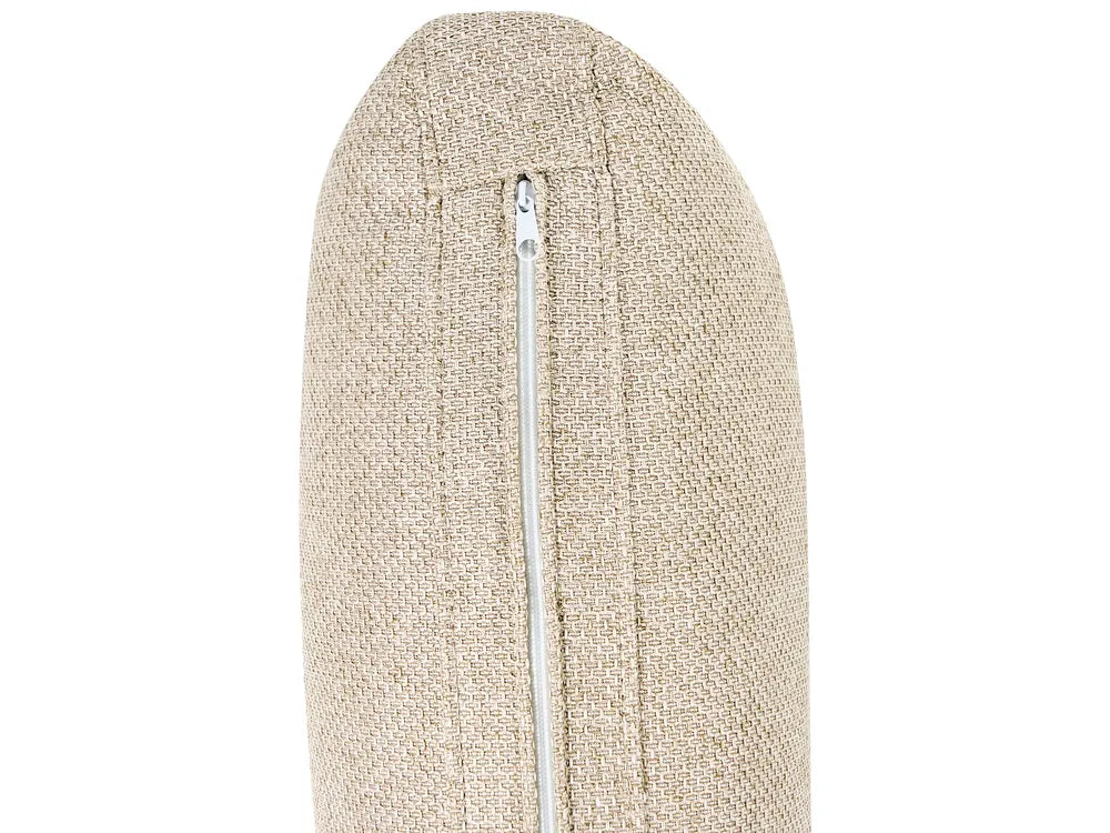 Corner Sofa 3 Seater Faux Linen Light Beige Right Hand Yvera