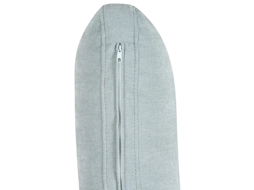 Corner Sofa 3 Seater Chenille Light Blue Left Hand Yvera