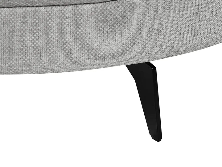 Corner Sofa 3 Seater Faux Linen Grey Left Hand Yvera