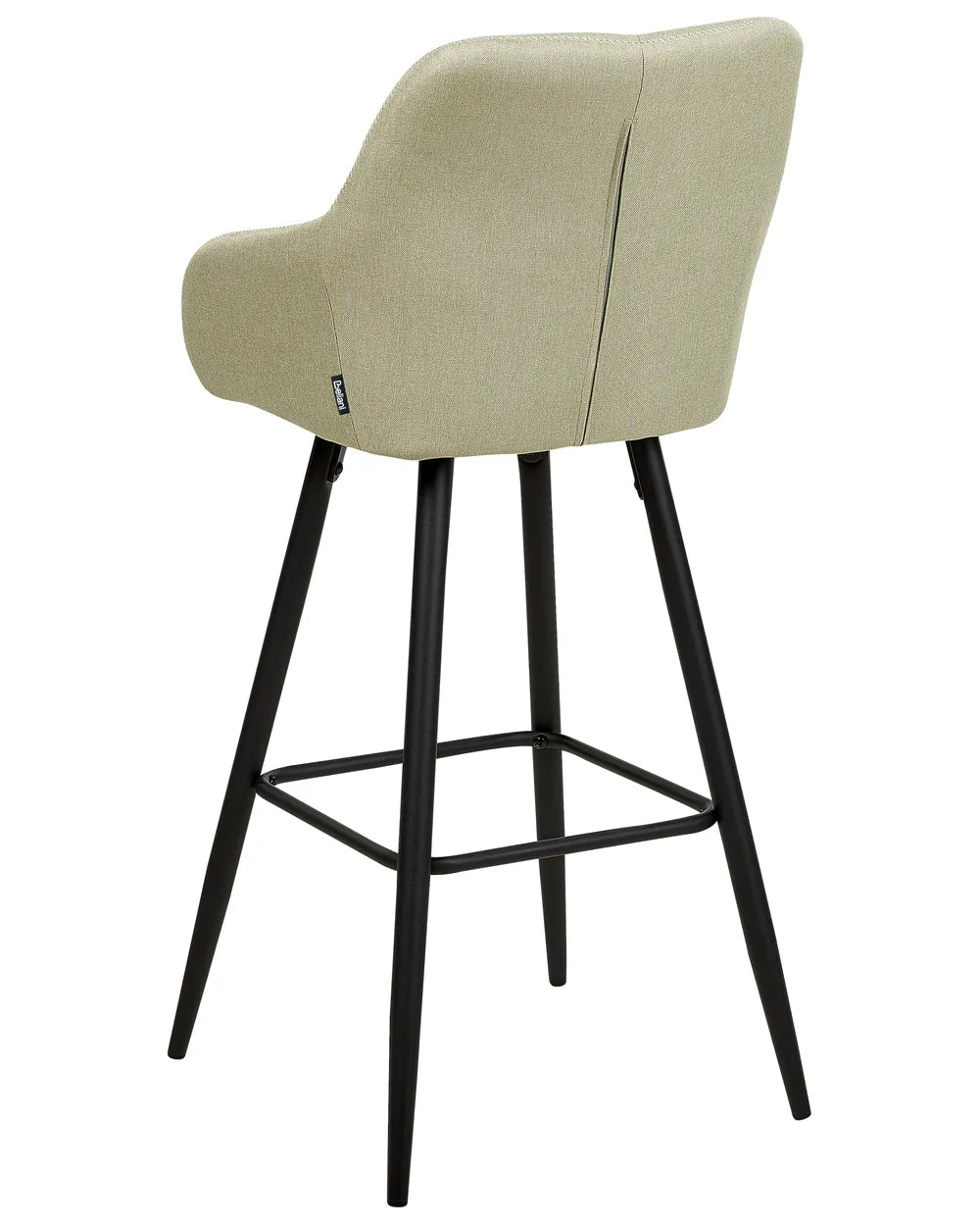Set of 2 Bar Chairs Light Green Solid Craftship Xalana