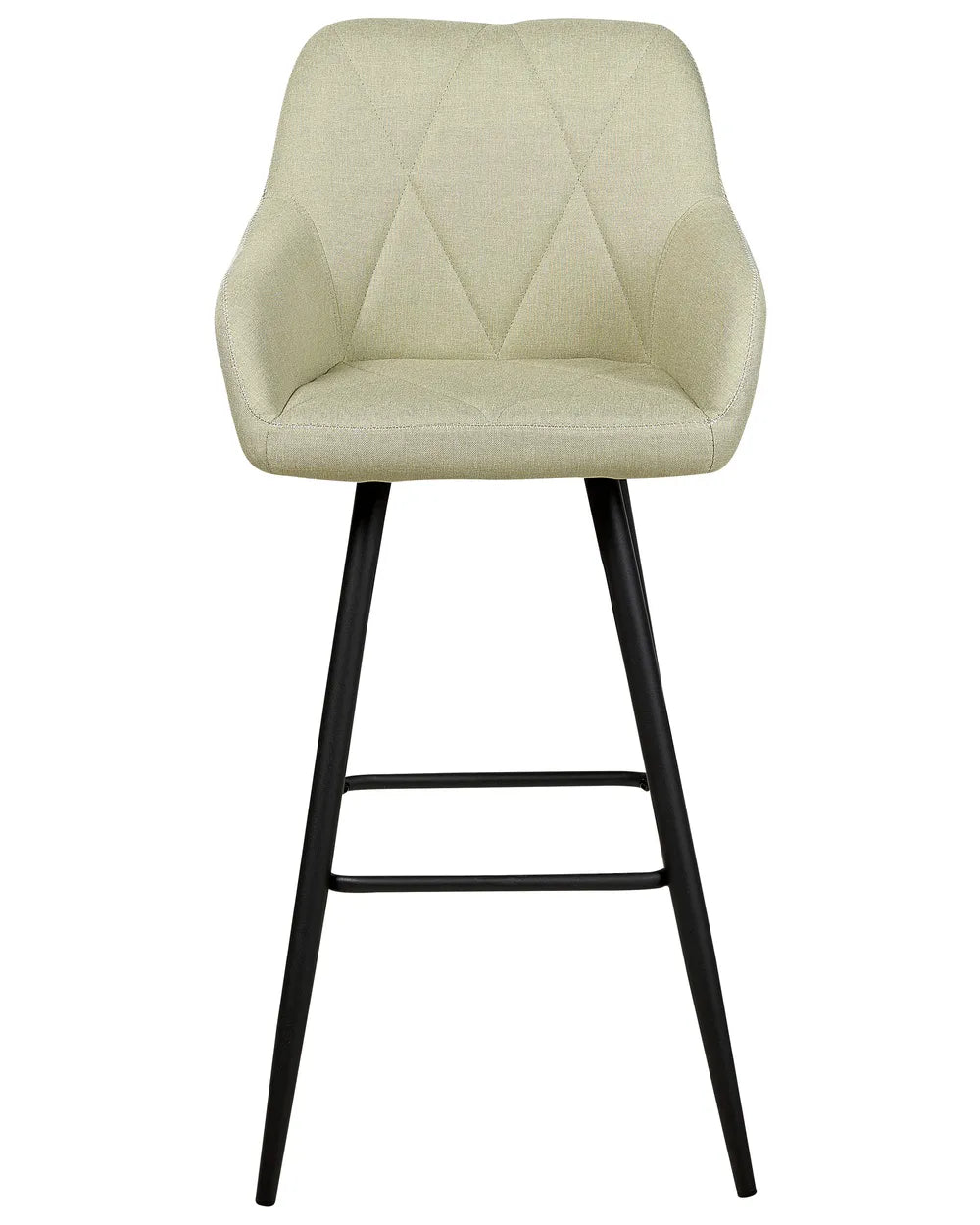 Set of 2 Bar Chairs Light Green Solid Craftship Xalana