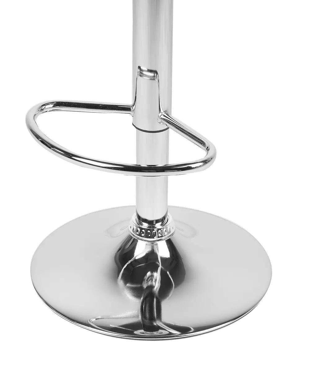 Set of 2 Bar Chairs Faux Leather Swivel Black Elegant Design Fresto