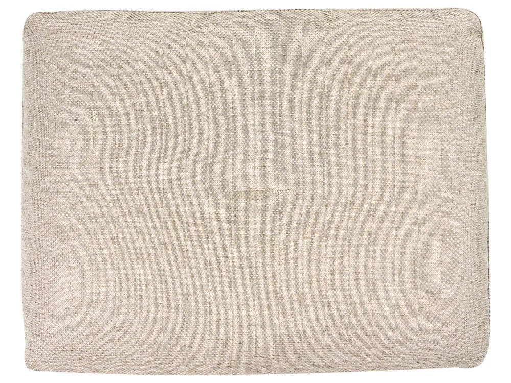 Corner Sofa 3 Seater Faux Linen Light Beige Left Hand Yvera
