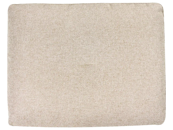 Corner Sofa 3 Seater Faux Linen Light Beige Left Hand Yvera