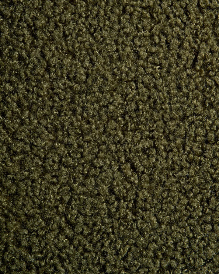 Set of 2 Bar Chairs Boucle Dark Green High Quality Orlian