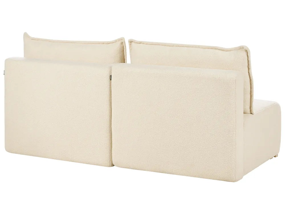 Modular Corner Sofa Boucle Off-White Left Hand Averni