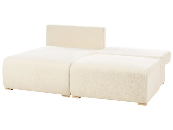 Modular Corner Sofa Boucle Off-White Right Hand Averni