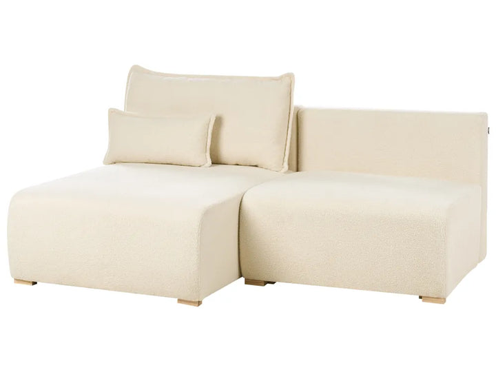 Modular Corner Sofa Boucle Off-White Right Hand Averni