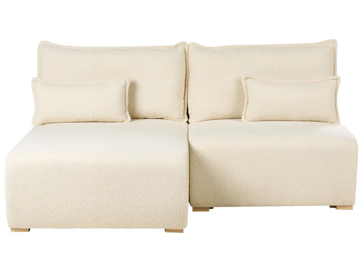 Modular Corner Sofa Boucle Off-White Right Hand Averni