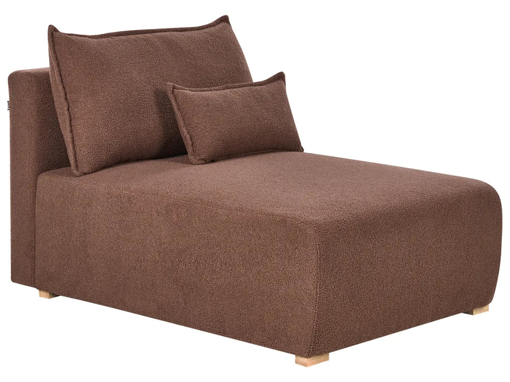 Modular Corner Sofa Boucle Brown Right Hand Averni