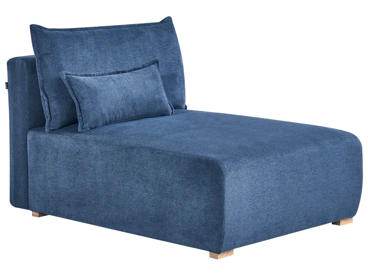 Modular Corner Sofa Fabric Blue Right Hand Averni