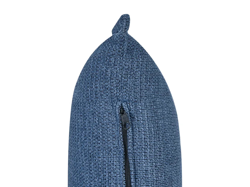 Modular Corner Sofa Fabric Blue Right Hand Averni