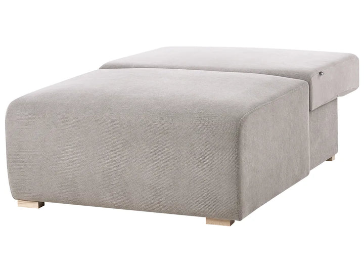 Modular Corner Sofa Fabric Grey Right Hand Averni