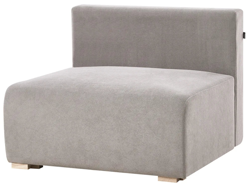 Modular Corner Sofa Fabric Grey Right Hand Averni