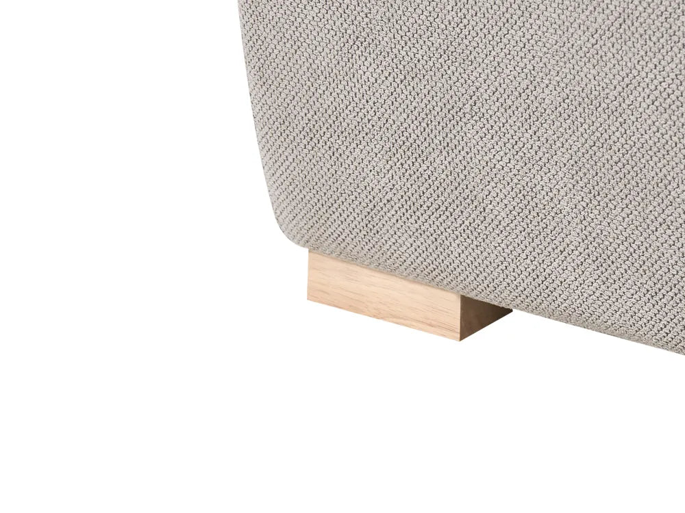 Modular Corner Sofa Fabric Grey Right Hand Averni