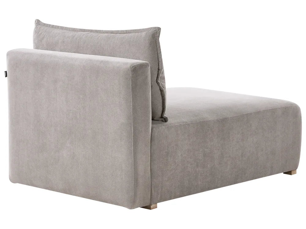 Modular Corner Sofa Fabric Grey Right Hand Averni