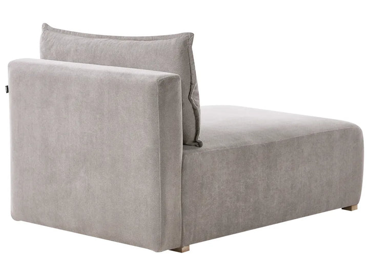 Modular Corner Sofa Fabric Grey Right Hand Averni