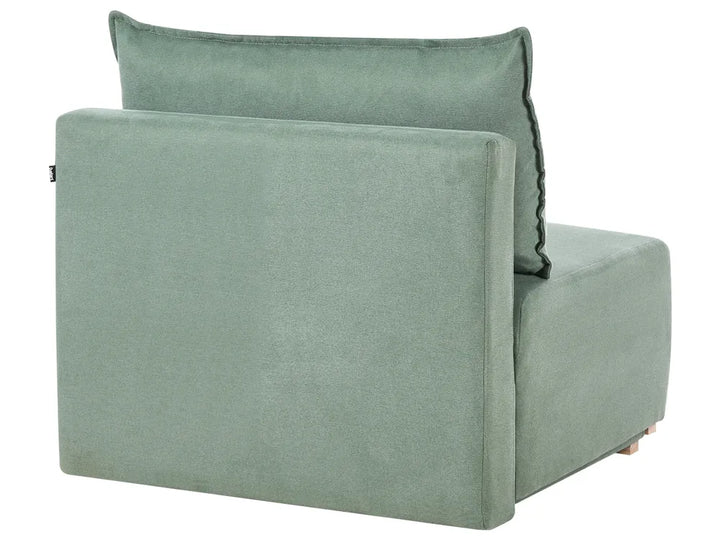 Modular Corner Sofa Fabric Light Green Right Hand Averni