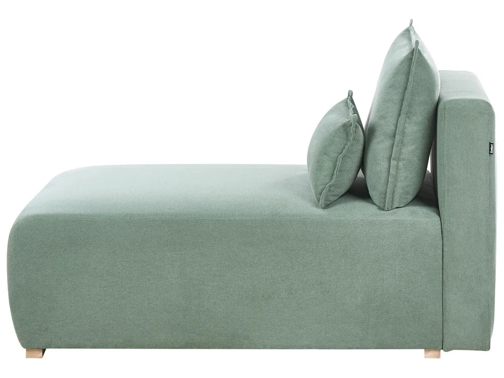 Modular Corner Sofa Fabric Light Green Right Hand Averni