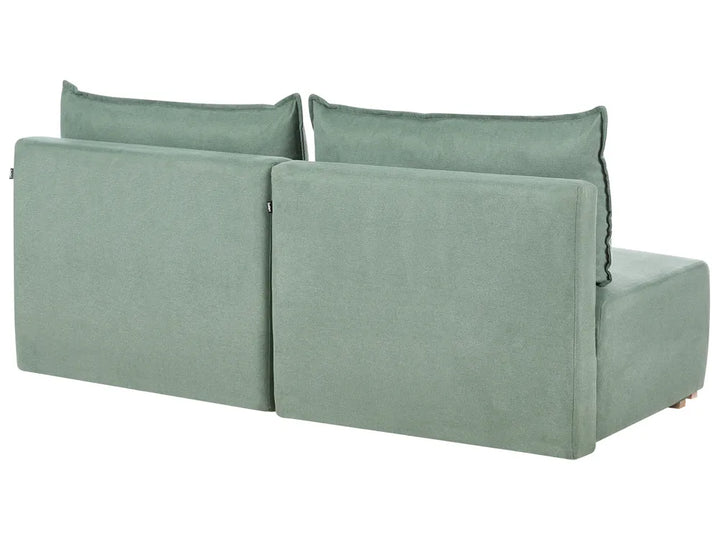 Modular Corner Sofa Fabric Light Green Right Hand Averni