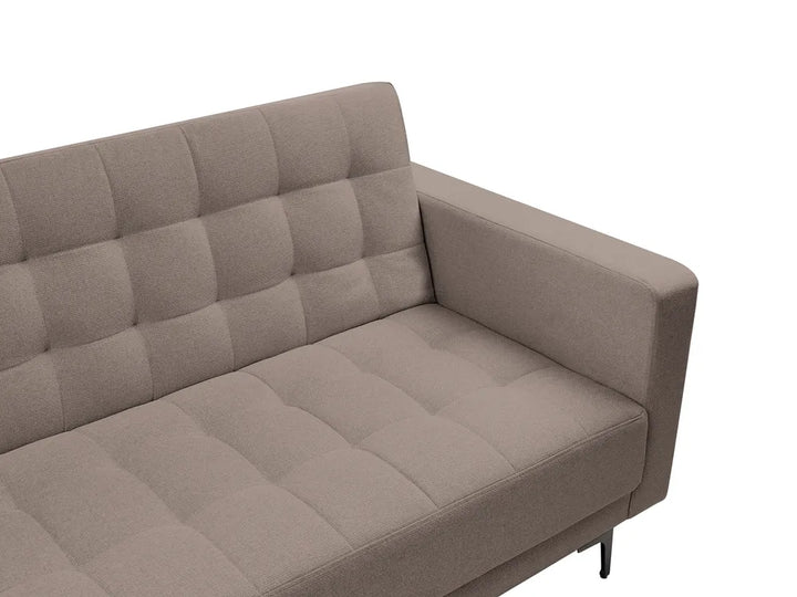 Modular Corner Sofa Bed 4 Seater Fabric Taupe Right Hand Denby