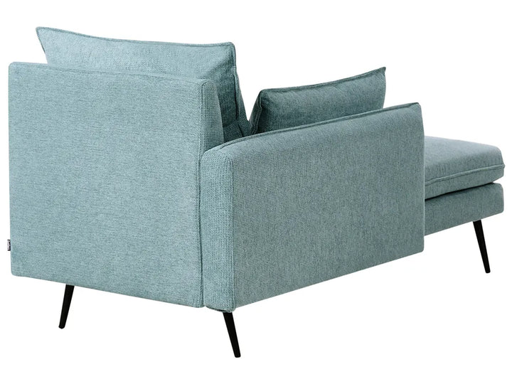 Right-Hand Chaise Lounge Fabric Light Blue Yvon