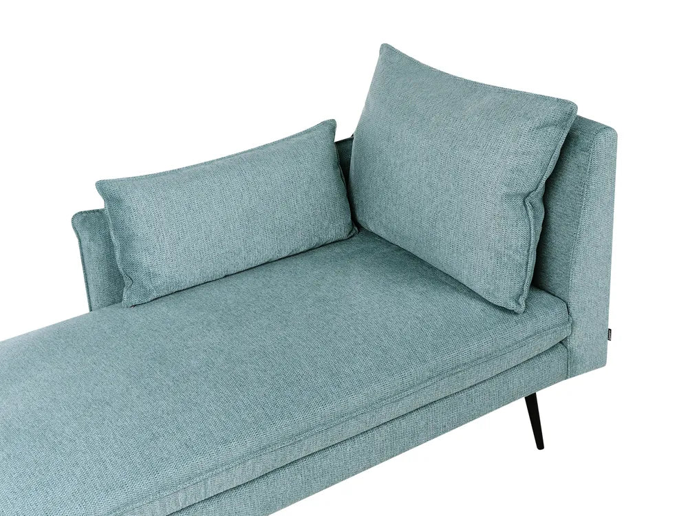 Right-Hand Chaise Lounge Fabric Light Blue Yvon