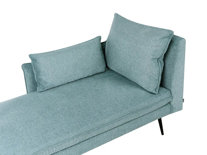 Right-Hand Chaise Lounge Fabric Light Blue Yvon