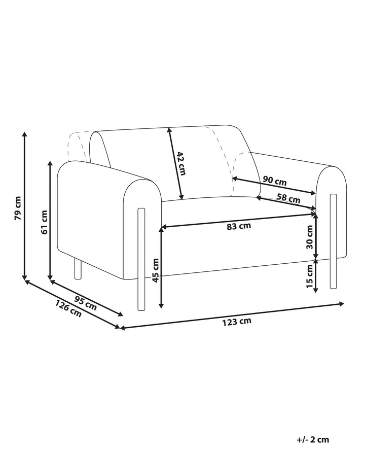 Askim Armchair Corduroy Off-White