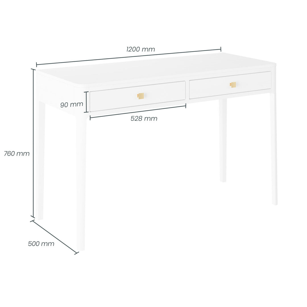 D.I Designs Abberley Desk Brown White