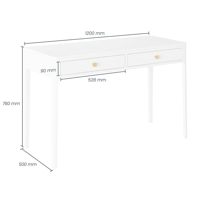 D.I Designs Abberley Desk Brown White