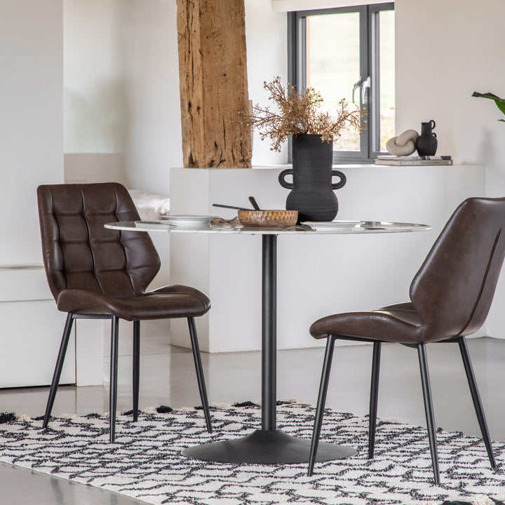 Fielding Dining Table White Effect