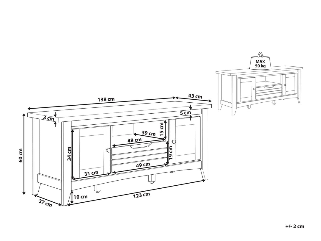 TV Stand Brown Cardine