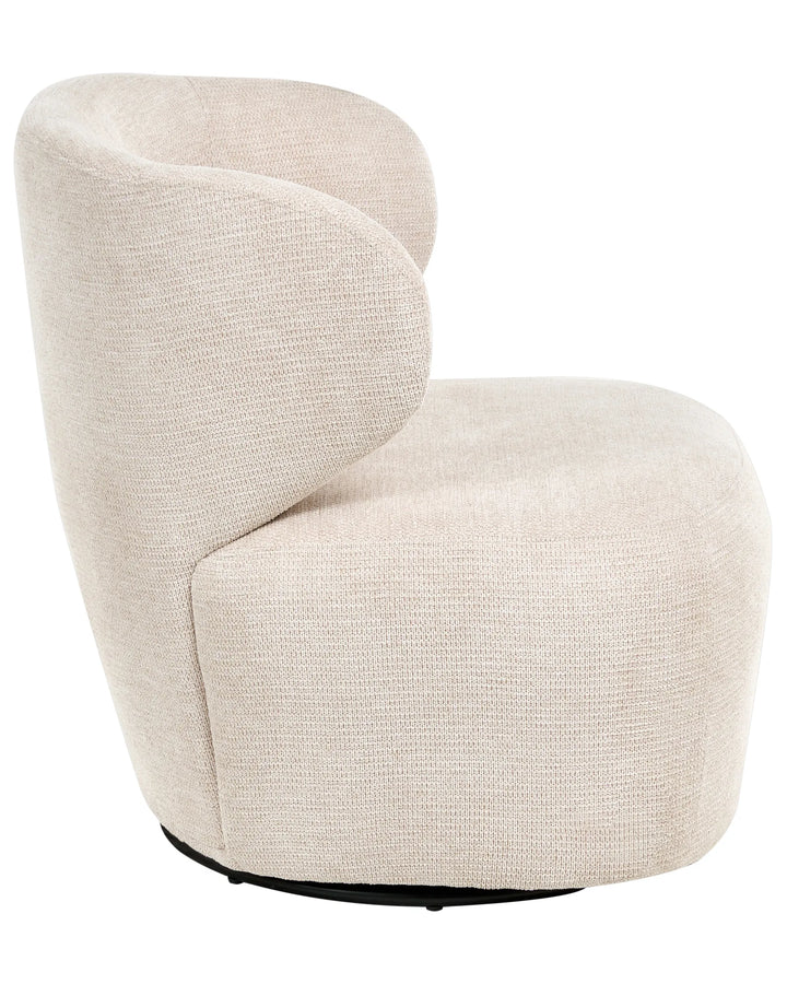 Alvdal Swivel Armchair Fabric Beige