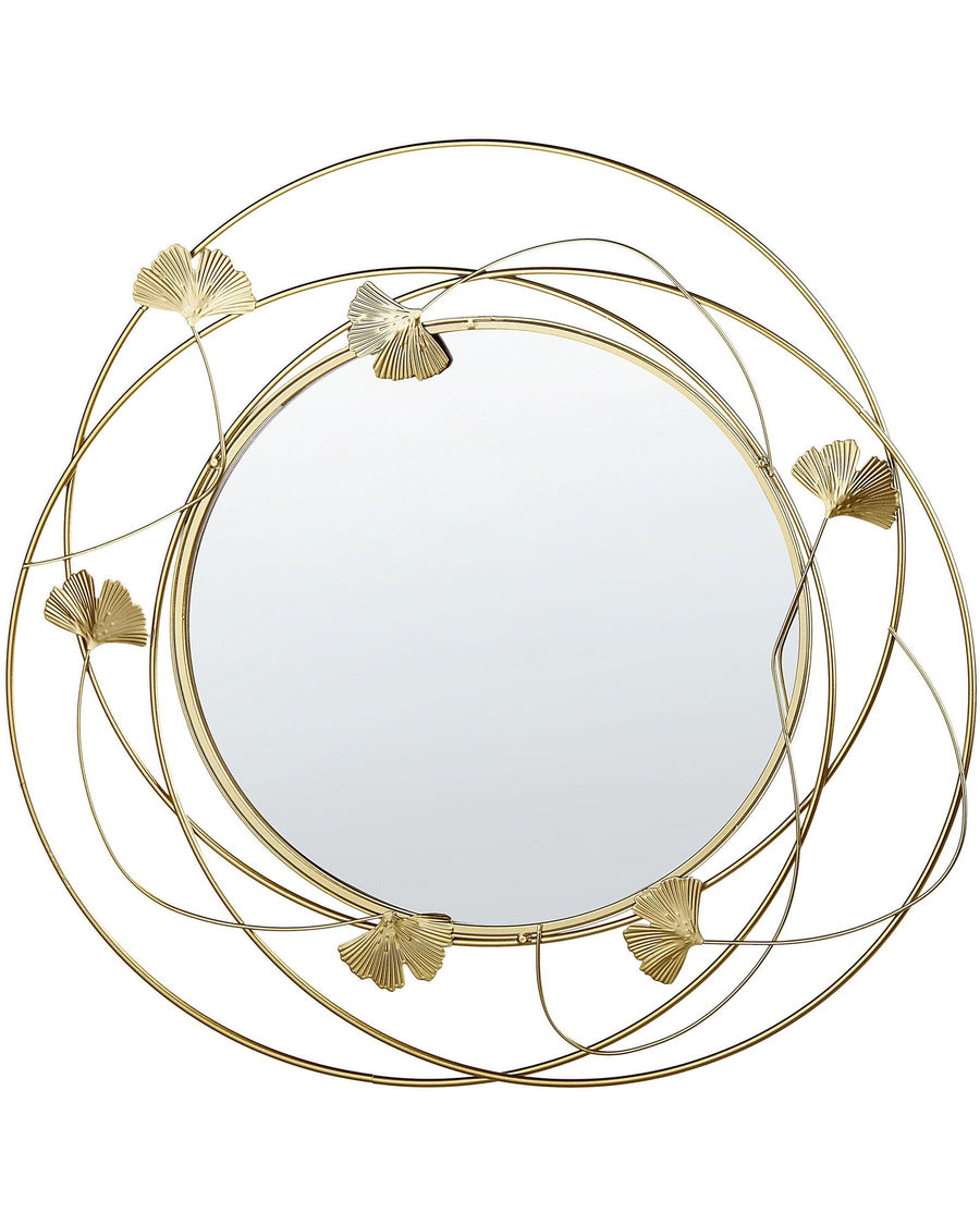 Anglet Wall Mirror Metal Gold