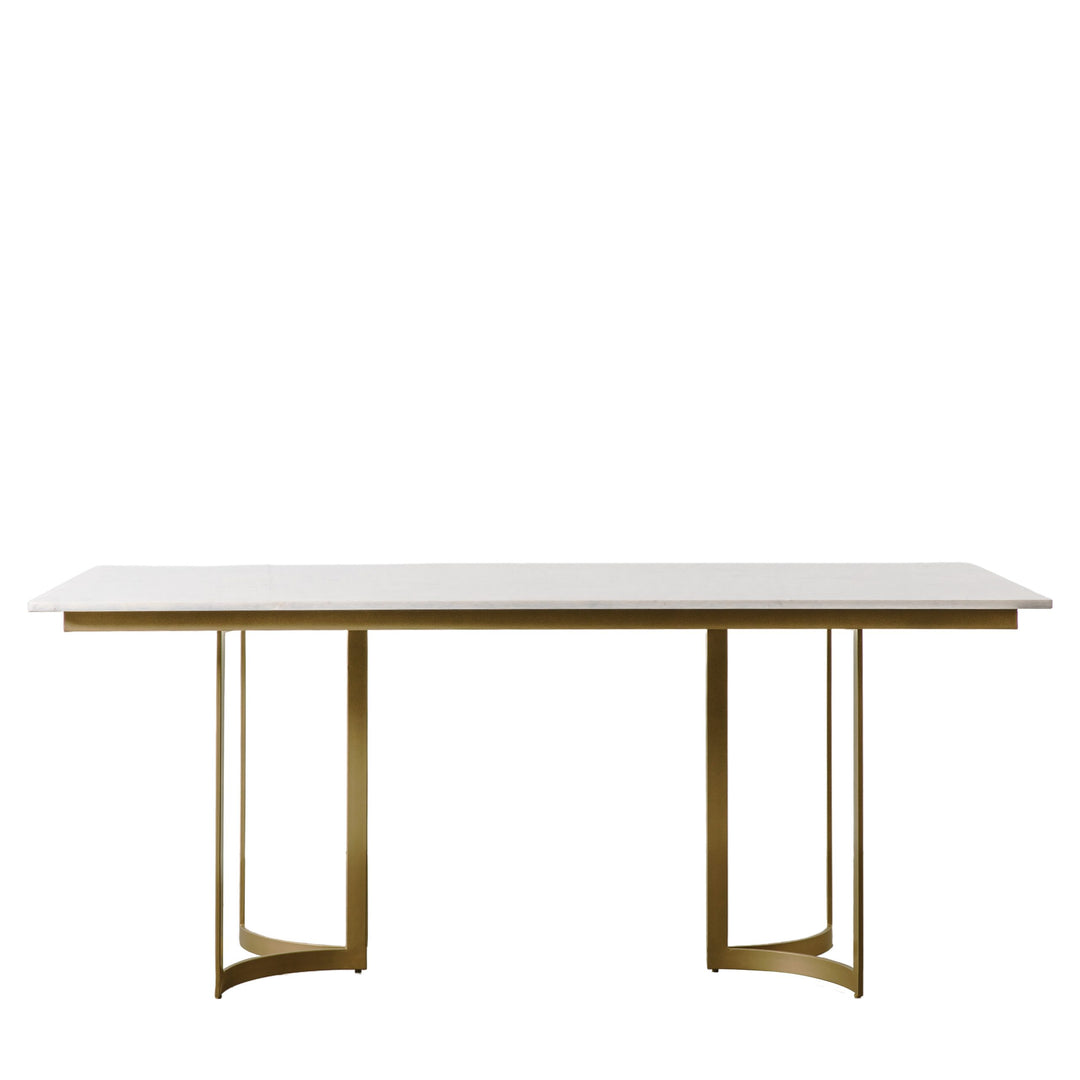 Everton Marble Top Dining Table Gold