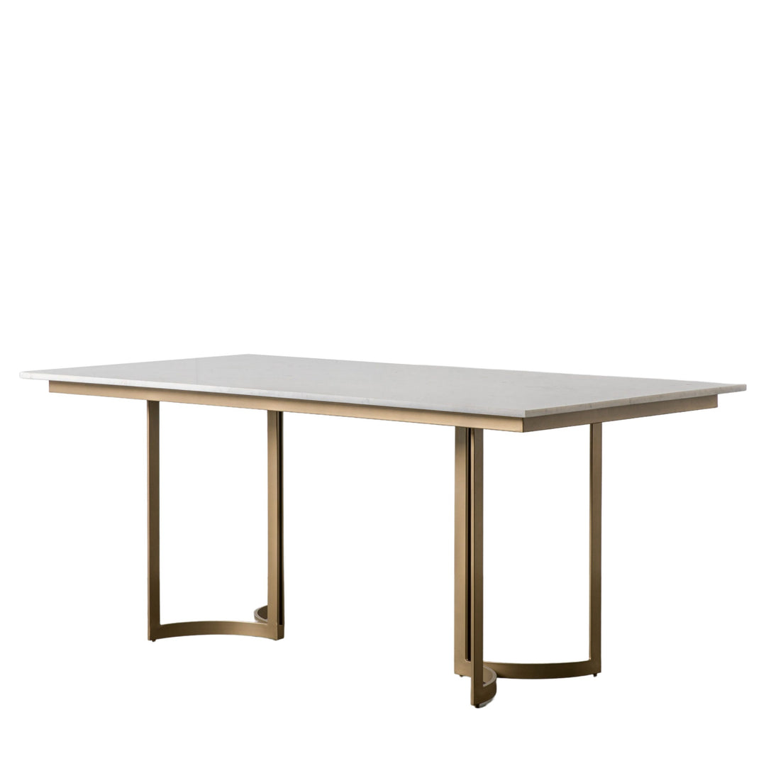 Everton Marble Top Dining Table Gold