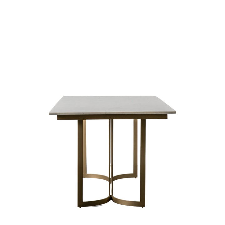 Everton Marble Top Dining Table Gold