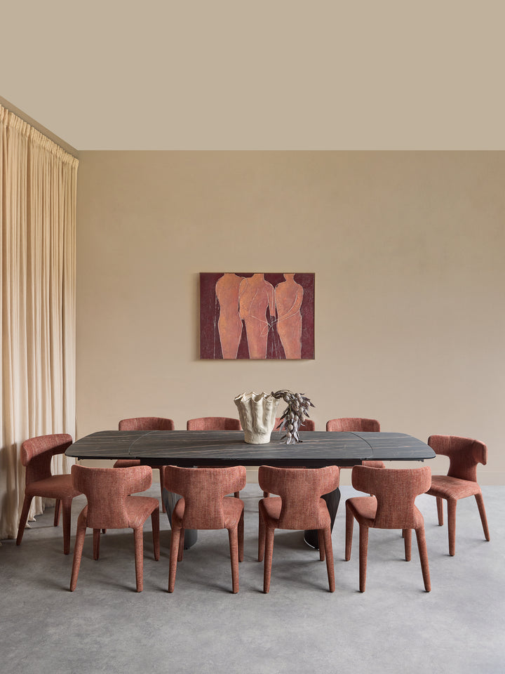 Libra Branwick Extendable Dining Table Deep Charcoal