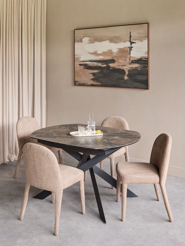 Libra Themsby Extendable Dining Table Smoked Stone